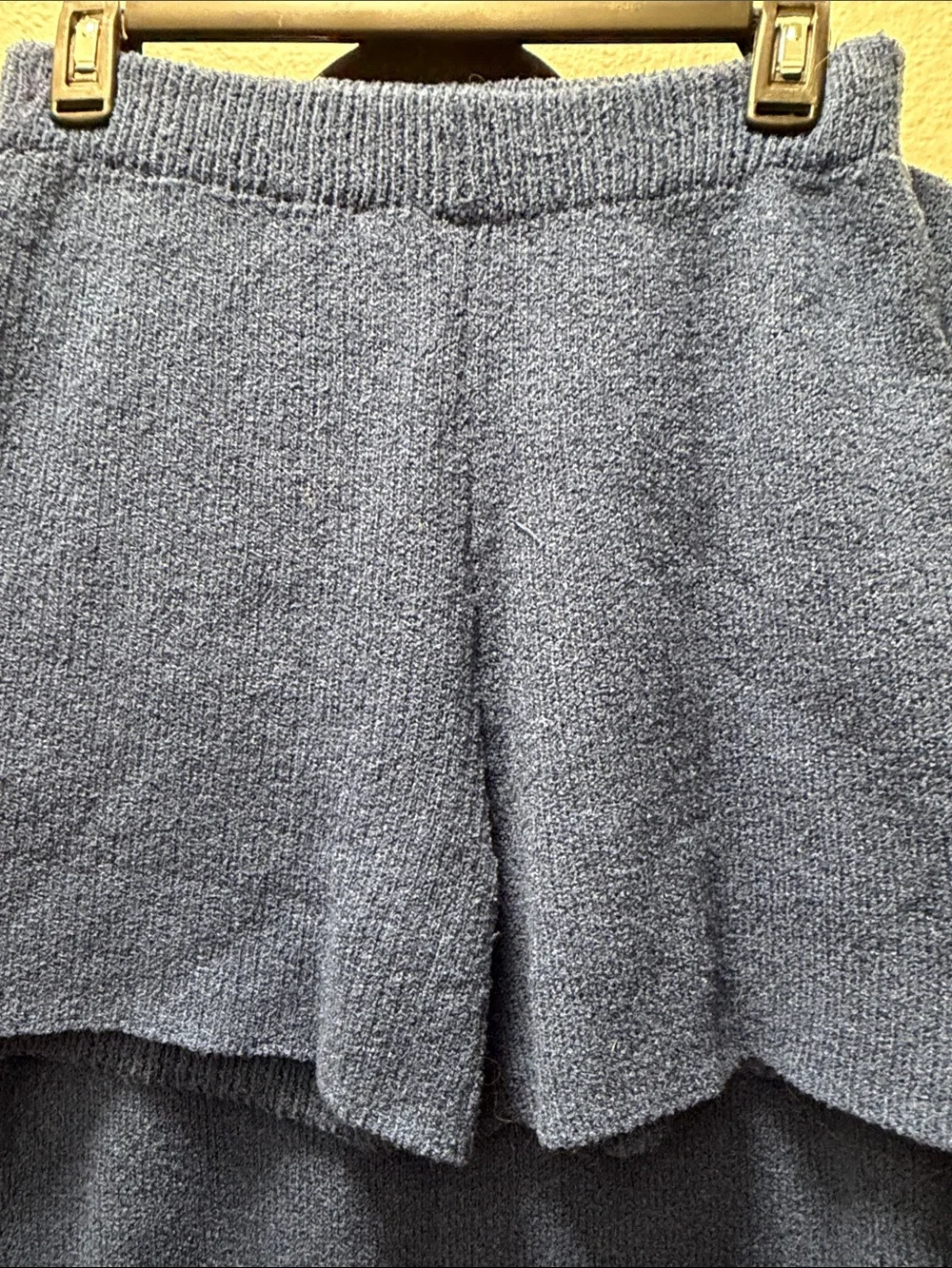 Zesica Blue Knit Women's Sweater Set - Cozy Pullover and Shorts